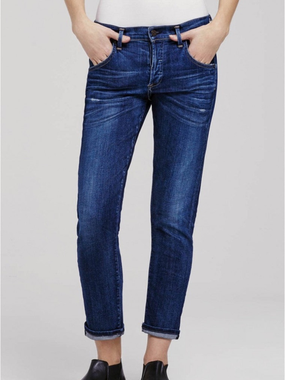 Citizens of Humanity Premium Vintage Emerson Slim Boyfriend Jeans, size 24